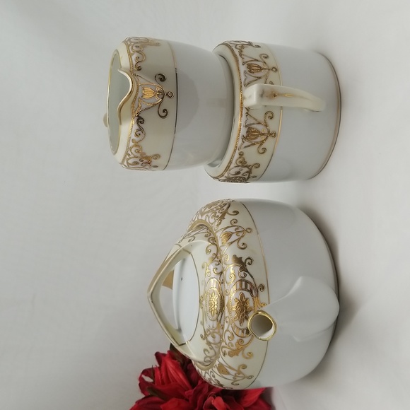 Noritake Christmas Ball Tea Set - Picture 12 of 16